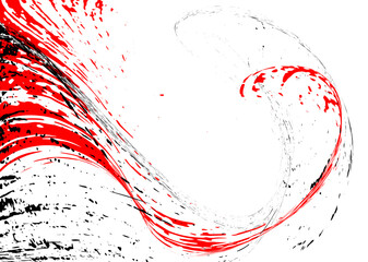 Strokes in different directions with red and black paint on a white background. Graffiti element. Design template for the design of banners, posters, booklets, covers, magazines. EPS 10