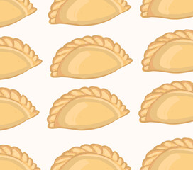 Empanada mexican food vector. Best Mexican Dishes. Latin american food illustration.