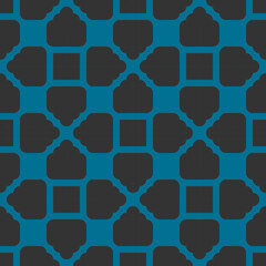 seamless blue geometric pattern