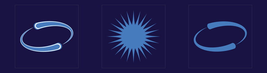 Vector set of Y2K. Rave psychedelic retro futuristic set. Templates for notes, posters. Anti-design. Vector illustration