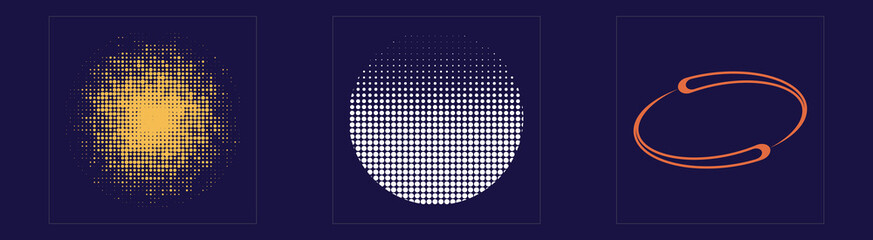 Set of Y2K style vectors of objects. Retro futuristic graphic ornaments. Flat minimalist icons. Isolated on black background. Vector illustration