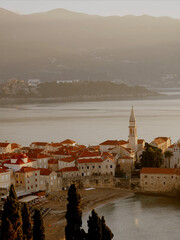View of the old town of Budva, Montenegro