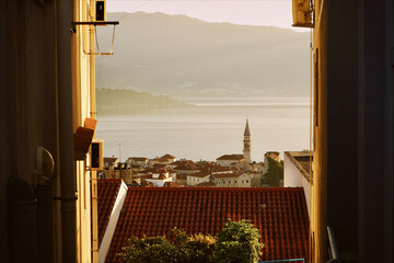 View of the old town of Budva, Montenegro