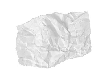 A piece of crumpled paper. Torn paper. Wrinkled paper