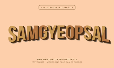 food text style effect