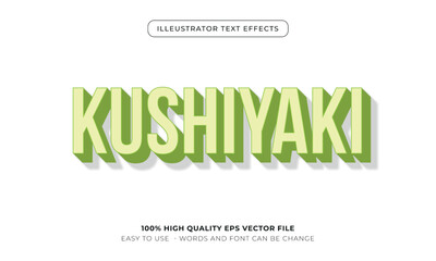 food text style effect