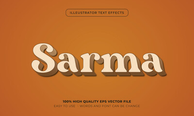 food text style effect