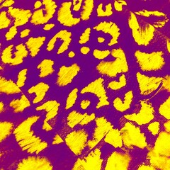 Abstract Leopard Spot. Yellow Jungle Leopard.