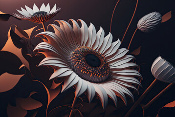 abstract floral background,background with flowers,flower art,concept	