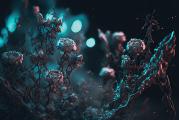 Fototapeta premium background with flowers,abstract background