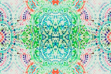 Tiles Frames. Fluorescent Print. Neon Motif Tile.