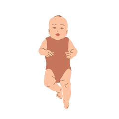 Newborn, cute little baby. Vector illustration Isolated on a white background