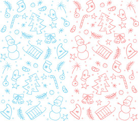 Christmas and New Year pattern