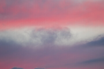 sky with clouds  and lots of colours at sunset