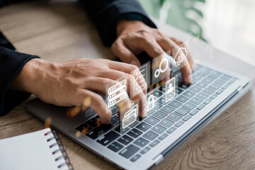 document management concept, online documentation database