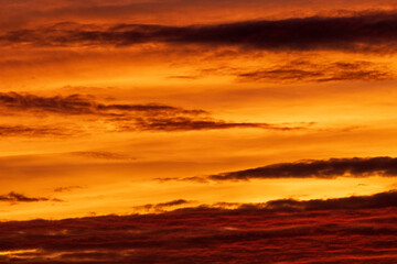 clouds in the sky over sunset