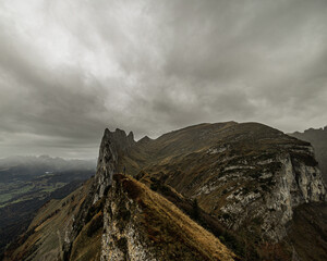 Blick zum Kreuzberg in den Appenzeller Alpen
