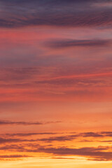 clouds in the sky over sunset