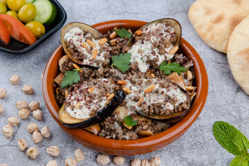 eggplants with meat