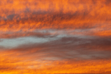 clouds in the sky over sunset
