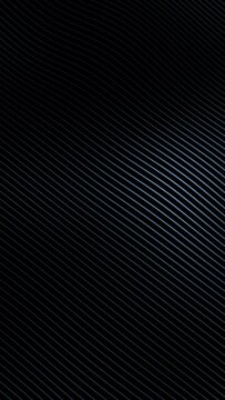 Black and white abstract wavy and curvy lines pattern seamless loop copy space vertical background animation.
