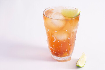 Carrot, lime and ginger juice