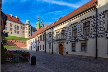 Zdjęcia Krakowa . Stare Miasto i zamek królewski  Wawel - obrazy, fototapety, plakaty