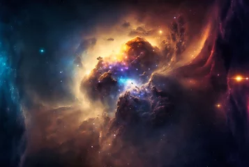Wall murals Universe background with space (Generative AI)