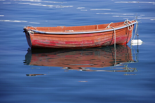 Fishing Boat on Water, Mykonos, Greece
