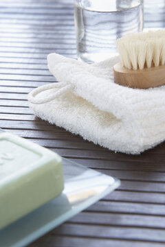 Soap and Scrub Brush