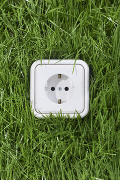 Electrical Outlet in Grass, Hamburg, Germany