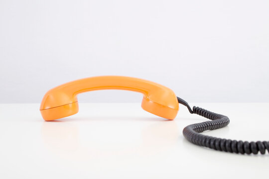 Orange Telephone Receiver