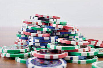Pile of Poker Chips