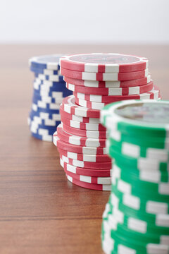 Stacks of Poker Chips