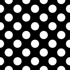 Seamless pattern. Big dots wallpaper. Circles ornament. Polka dot motif. Circular figures backdrop. Rounds background. Vector image. Dotted motif. Digital paper, textile print, web design, abstract