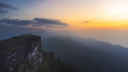 View of Phu Chee Fah   mountain at Chiang Rai, Thailand