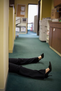 Woman's Legs in Office