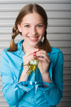 Girl with Noise Maker