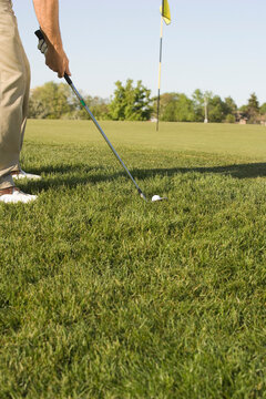 Man Playing Golf