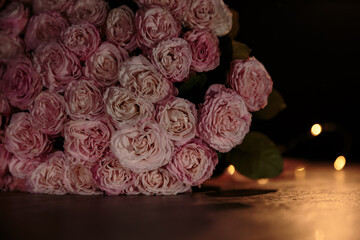 close up of pink roses
