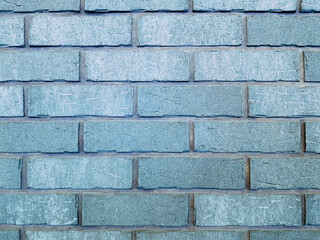 Brick wall blue background or texture.