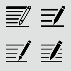 wriitng icon Set