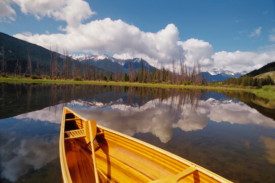 Canoe and Vermillion Lakes, Banff National Park, Alberta, Canada