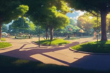 Obraz premium 現代系イラスト調の高解像度背景