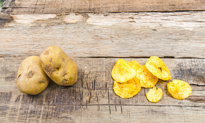 Potatoes and potato chips
