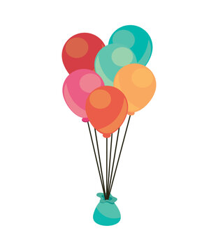bunch balloons icon