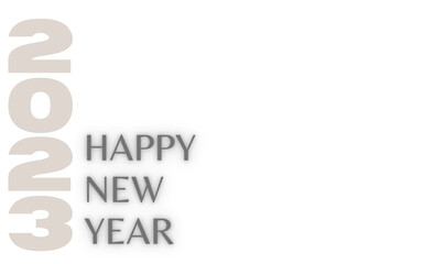 
happy new year text on transparent background