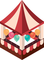 balloons tent amusement park