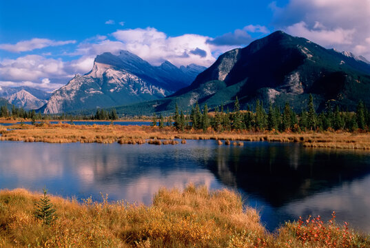 Mount Rundle and Vermilion Lakes Banff National Park Alberta, Canada