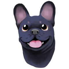 Illustrations of dogs. Full bodies and headshots.